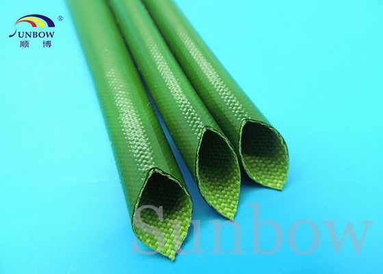 China 18mm Silicon Fiber Glass Insulated Tube Silicone Fiberglass Sleeving UL 1500V supplier