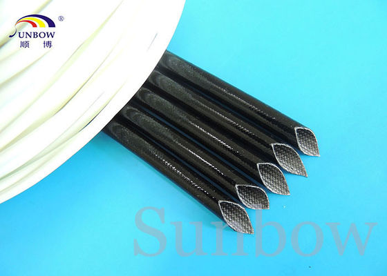 China SILICONE RUBBER sleeve WITH GLASSFIBER Silicone fiber glass sleeving supplier