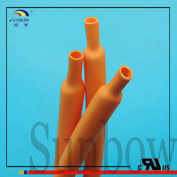 China RoHS Eco - friendly 22mm Orange Color Polyolefin Heat Shrink  For New Engergy Car Charger supplier