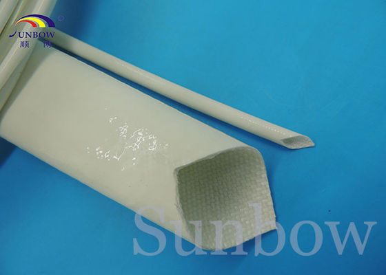 China Fiberglass Silicone Rubber Coated sleeving UL ROHS REACH SUPPORT supplier