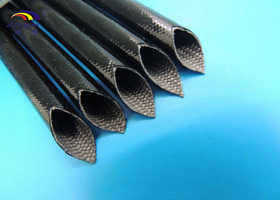 China Fibre Glass Products Silicone Rubber Fiberglass Sleeving for Cable Line Protecting supplier
