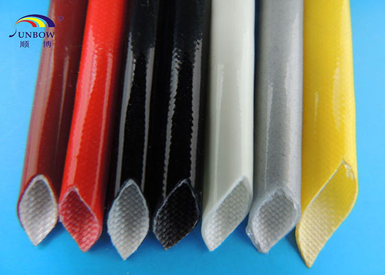 China Self-extinguishable Silicone Fiberglass Sleeving Multi Color Silicon Tubing Insulation Sleeve supplier