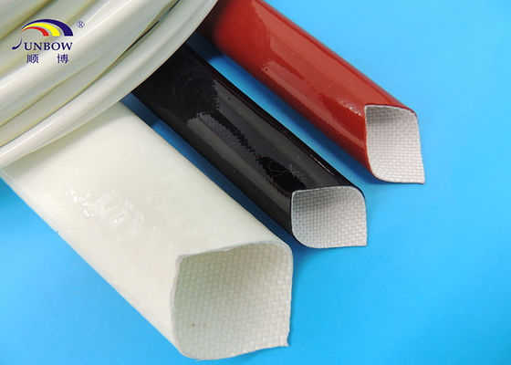 China Electric Wires Varnished Silicone Fiberglass Sleeving / Fiber Glass Insulation Sleeve supplier