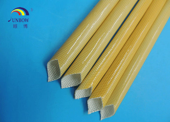 China Oil resistance Polyurethane fiberglass Sleeving for F class insulation supplier