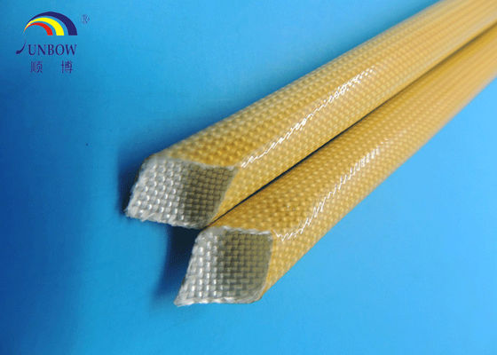China F class Polyurethane fiberglass Sleeving Oil Resistant for Electric Cable Management supplier