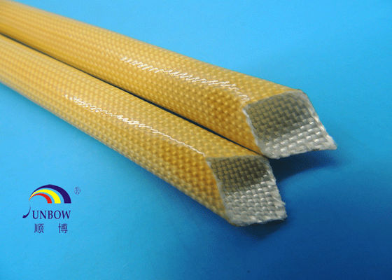 China Heat Resistant Polyurethane fiberglass Sleeving for F class AC Motors supplier