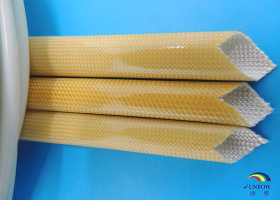 China oil resistance PU Fiberglass Sleeving Coated by Polyurethane Resin supplier