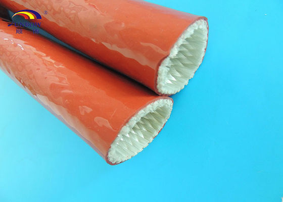 China Fire Protection Fiberglass Heat Resistant Wire Sleeve For Steel Plants / Smelters supplier