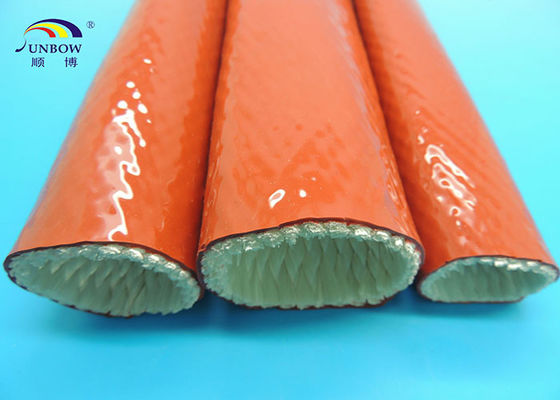 China 6mm To 130mm Colorful Insulation Braided Silicone Coated Glassfiber Fireproof Sleeve supplier