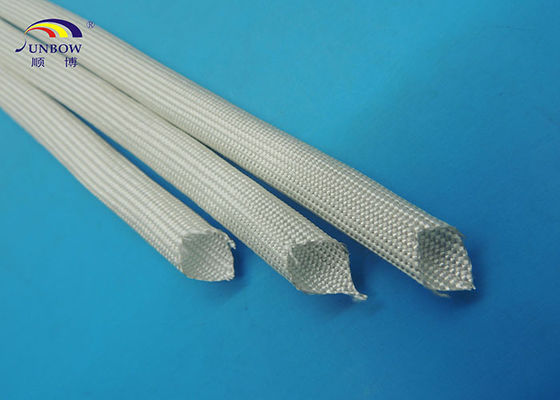 China White High Temperature Fiberglass Sleeving for AC Motor / Generator / Electronics supplier