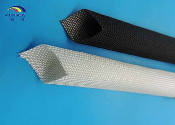China Eco-friendly Flexible High Temperature Fiberglass Sleeving Fireproof for Carbon Brush supplier