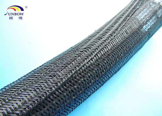 China Polyester High Strength Expandable Braided Cable Sleeving for Wire Harness supplier