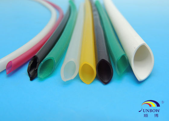China Anti-Corrosion Silicone Rubber Hose / FlexibleRubber Tubing White Green Yellow supplier