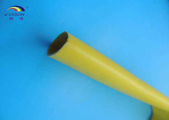 China Red Yellow Polyolefin Heat Shrink Tubing With Size From 30 - 250mm For Joints And Terminals supplier