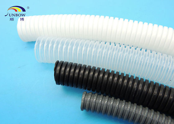 China Flame retardent open type corrugated tubing for machinery , electrical equipment , automatic meters supplier