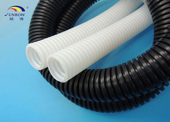 China Clear Black White Multi Color Corrugated Pipes Soft and Wear Resistance supplier