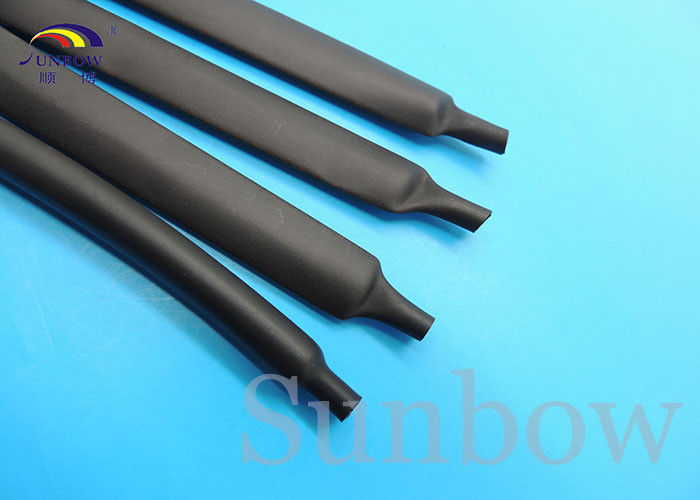 7mm Dia Black Polyolefin Heat Shrinkable Tube Shrink Tubing 3 Meters