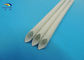 1200V White Color Silicone Resin glassfiber sleeving For Automotive Wiring Harness supplier