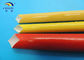 oil resistance PU Fiberglass Sleeving Coated by Polyurethane Resin supplier