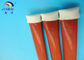 4KV Silicone Resin Coated Braided Fiberglass Sleeve / Expando Sleeving 0.5mm ~ 50.0mm supplier