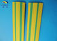 Insulation Yellow Green Strip Polyolefin Heat Shrink Tubing / Heat Shrinkable Tube Yellow &amp; Green VW-1 Flame Retardant supplier