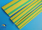 electrical insulation tube PE/PVC heat shrink tube green / yellow double color supplier