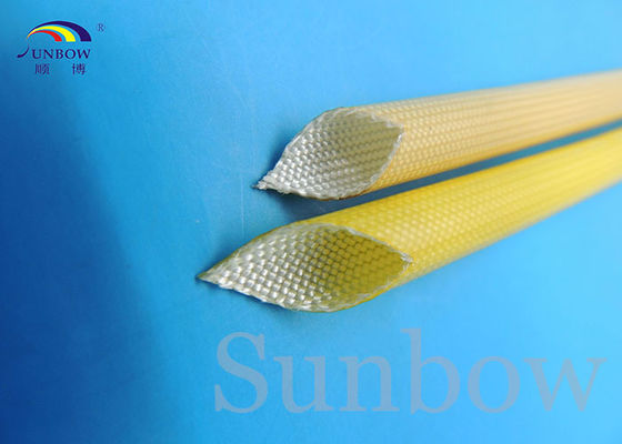 China SUNBOW RoHS 155C F grade  Dielectric Insulation PU Fiberglass Sleeving for Motors supplier