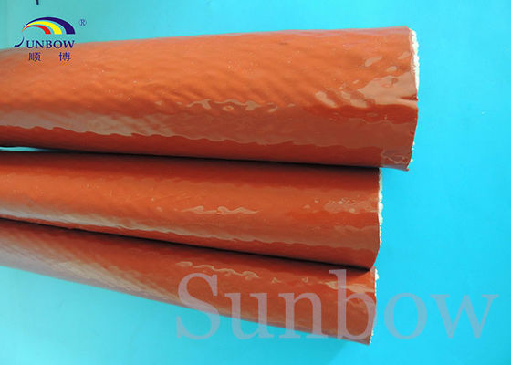 China Rust red high temperature resistance fire sleeve fireproof sleeve supplier