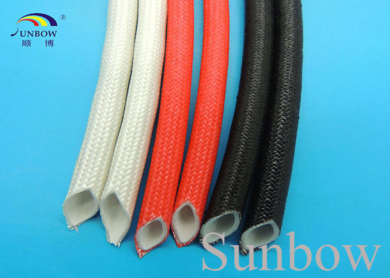 China Silicone Rubber Fiberglass Sleeving Inside Rubber Outside fiberglass supplier