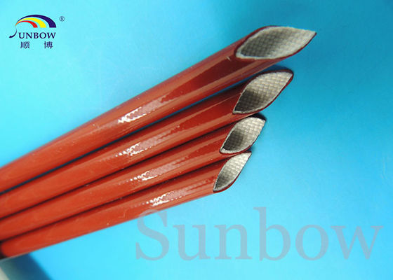 China 7 KV Heat Resistant Silicone Fiberglass Sleeving Electrical Eco - Friendly supplier