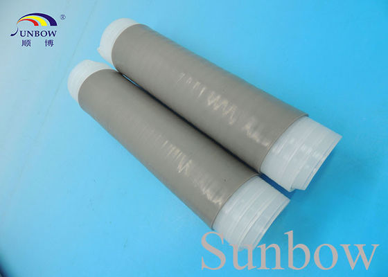 China Silicone Cold Shrink Tubing shrinking cap , Cable Accessories Grey supplier