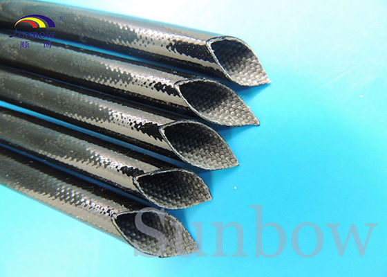 China Heat proof High Voltage Silicone Fiberglass Sleeving inside fiber and outside rubber supplier