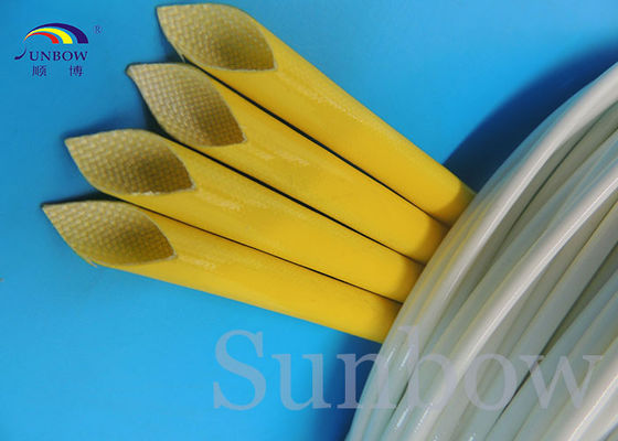 China Breakdown Voltage 4.0kv Silicone Fiberglass Sleeving customized supplier