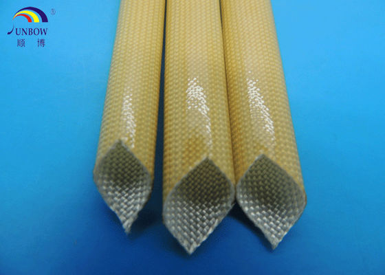 China Class F oil-resistant polyurethane fiberglass braided sleeving supplier