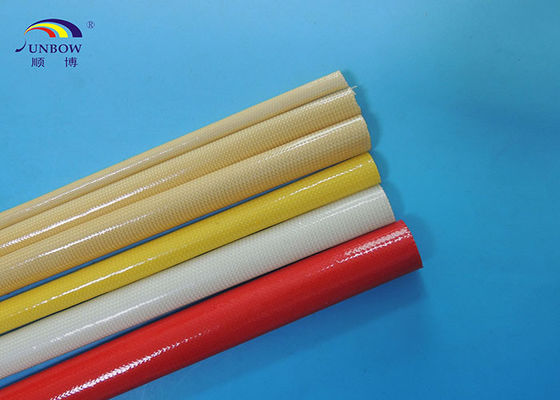 China polyurethane fiberglass sleeve treated in high temperature and  oil proof &amp; water proof supplier