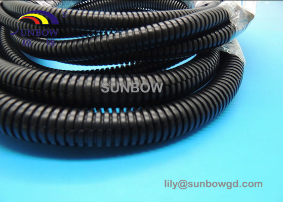 China RoHS Plastic Split Flexible Corrugated Pipes Electrical Conduit supplier