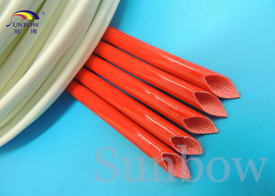 China silicone fibre glass sleeves Silicone fiberglass sleeving for wire harness insulation supplier
