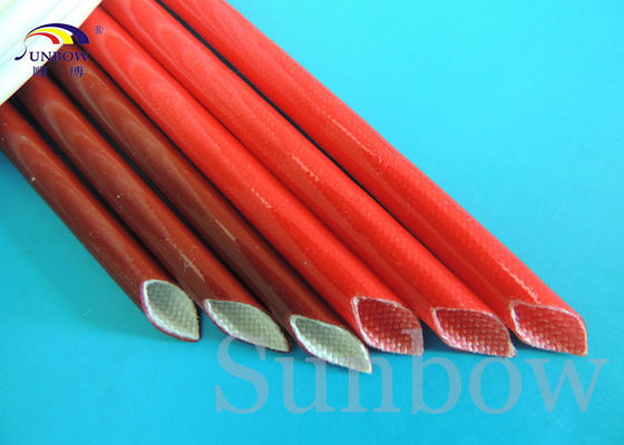 China Brown Color 12mm Electrical Wire Fiberglass Insulation Sleeving supplier