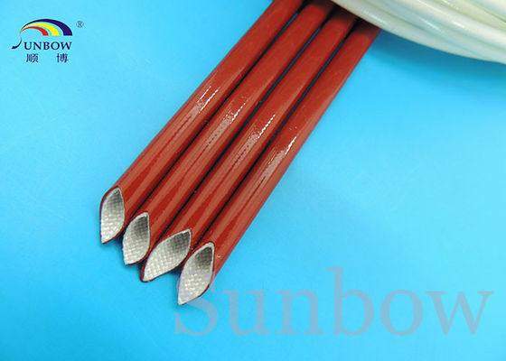 China Elastomer Bonded To Silicone Fiberglass Sleeving High Temperature Wire Sleeve supplier