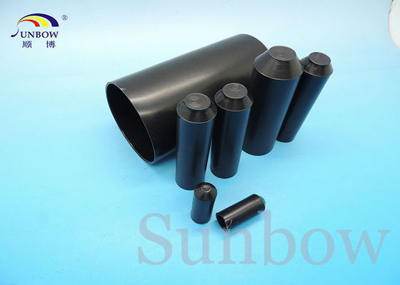 China Electrical Cable Accessories Cross - Linked Polyolefin Heat Shrinkable Cable Seal End Caps supplier