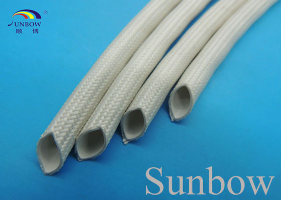 China Extruded Silicone Rubber Tube Reinforced With Non Alkaline Fiberglass Braid supplier