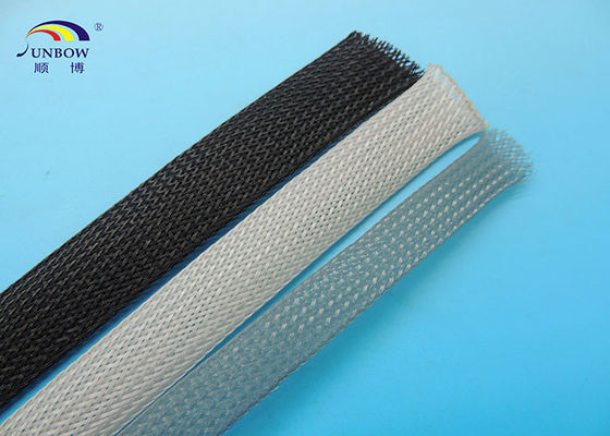 China Polyster braided mesh tube PET Expandable Sleeving  for cable protecting supplier