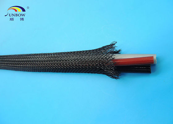 China ROHS PET Braided mesh tube Cable Sleeves For cable protection supplier