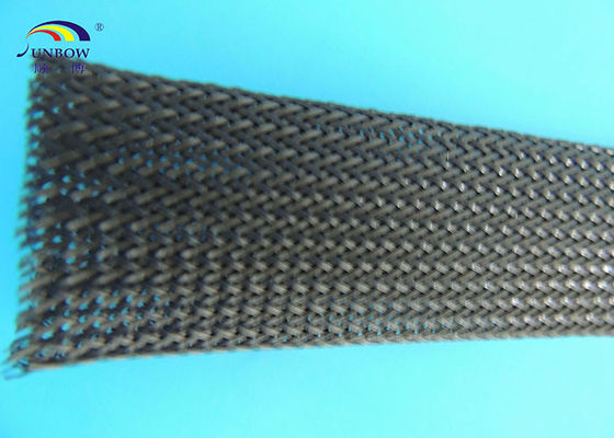 China Flexible Nylon PA66 PA6 Braided Expandable Sleeve for Wire Protection supplier