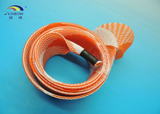 China Colorful PET braided expandable Sleeve with ROHS for cable sleeving supplier