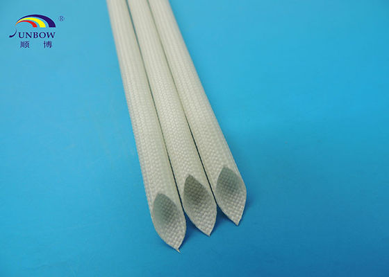 China UL RoHS Flame Retardant Braided Fiberglass Sleeve Coated Silicone Rubber supplier