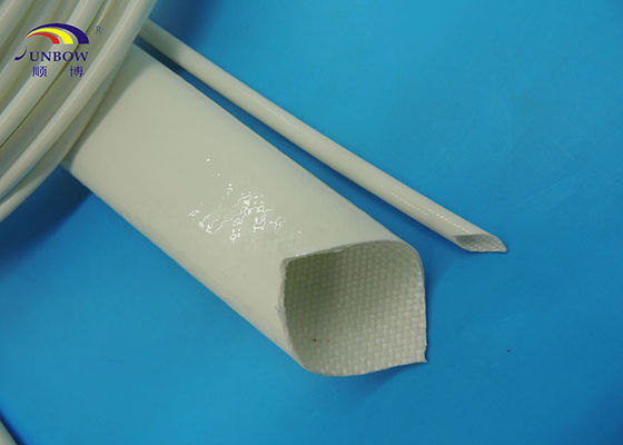 China 200℃ High Temperature Resistant Silicone Rubber Lacquer Silicone Fiberglass Sleeve supplier