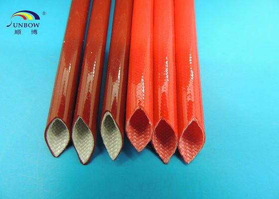China 200℃ High Temperature Resistant 4KV Silicone Coated Fiberglass Sleeving for Transformers supplier