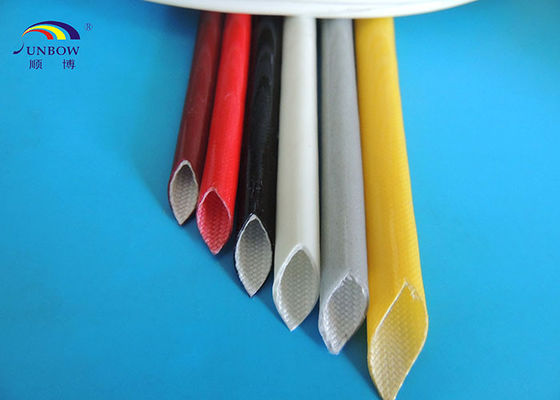 China Electric Wires Varnished Silicone Fiberglass Sleeving High Temperature Resistant supplier