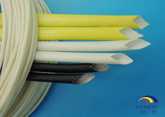 China F Class 155ºC Insulating Oil Resistant Acryic Fiberglass Sleeving for Home Electrical Appliance supplier